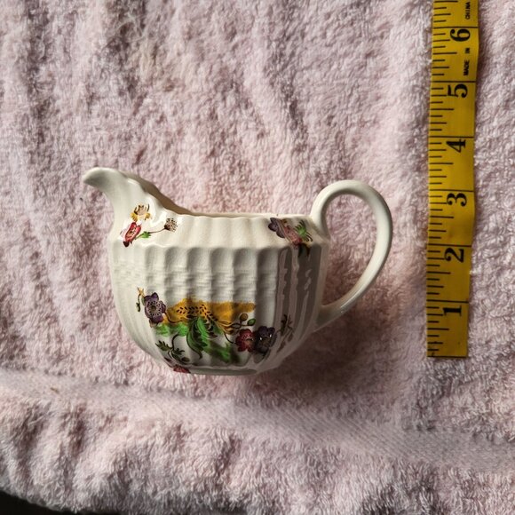 SPODE COPELAND CHINA CREAMER BASKET WEAVE WICKER LANE MADE IN ENGLAND 'BIN F - Picture 7 of 7